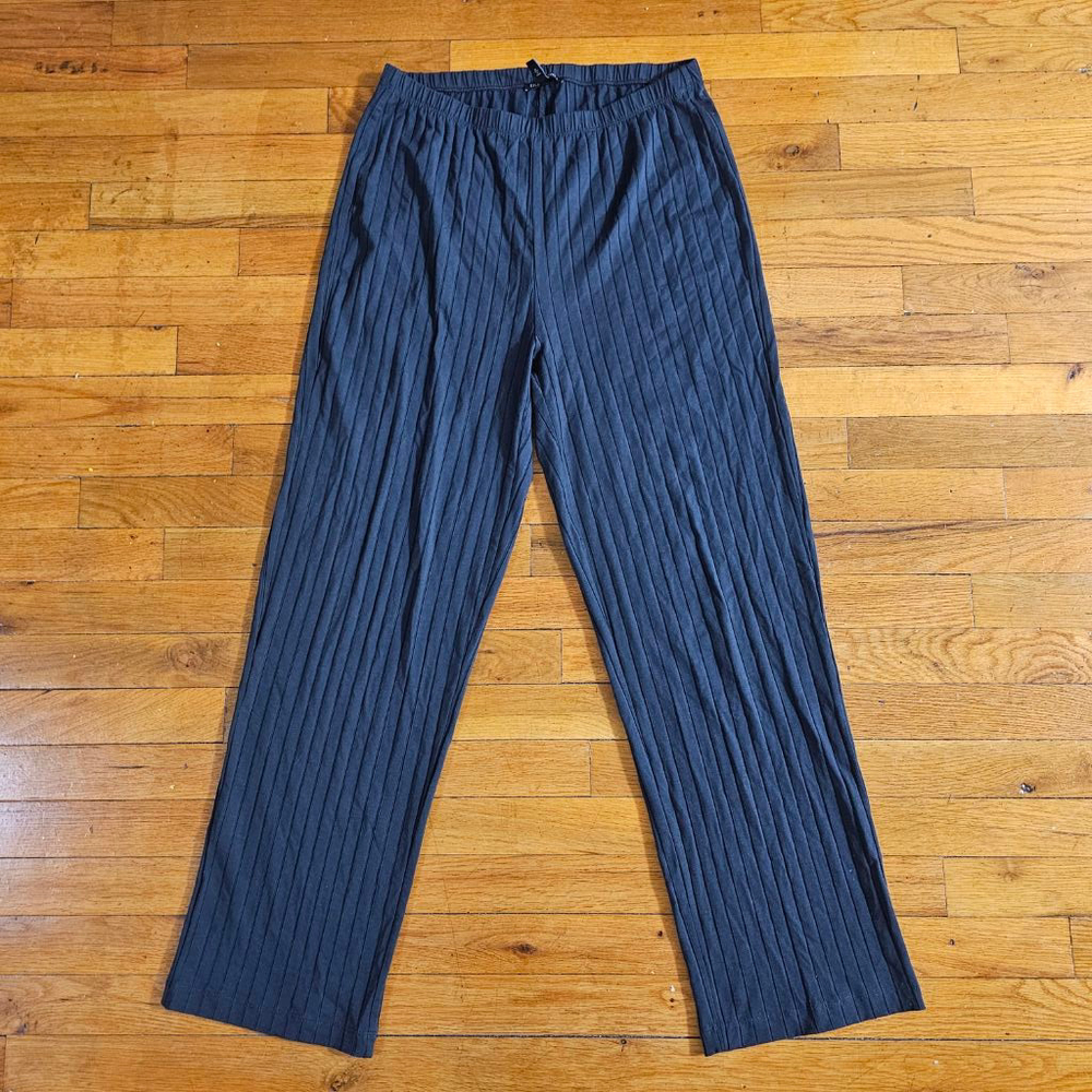 Eileen Fisher Gray Stretch Crepe Pants Women's Medium